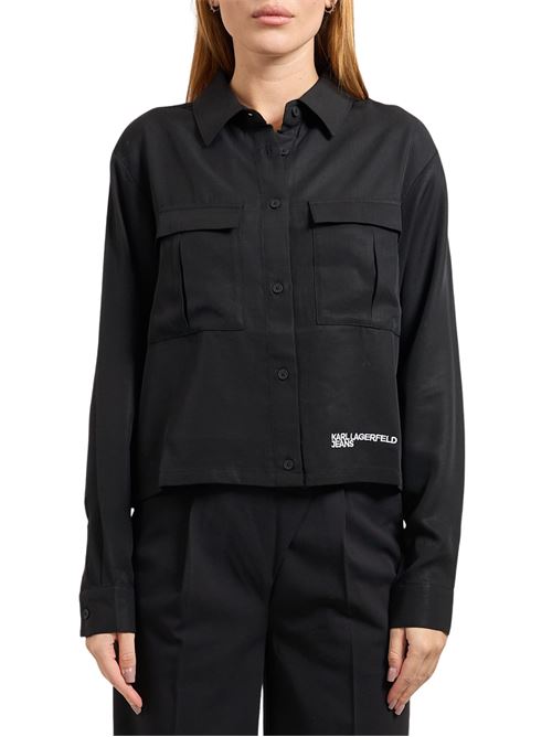 Camicia overshirt maniche lunghe Karl Lagerfeld jeans | A3W11009999